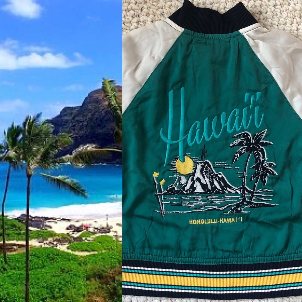 2T OshKosh Hawaii Surf Tiki Reversible Jac…